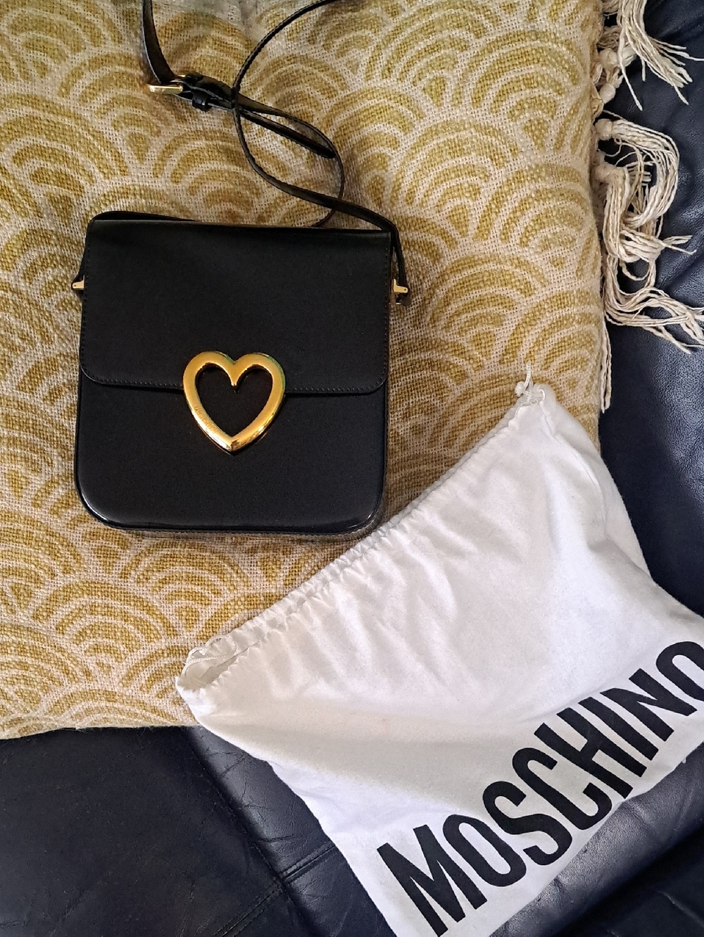 Vintage Patent Leather Moschino Heart Bag